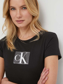 nahlad Calvin Klein dámske čierne tričko