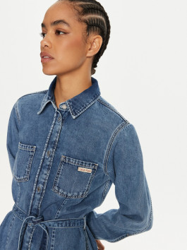 nahlad Calvin Klein dámske modré riflové šaty
