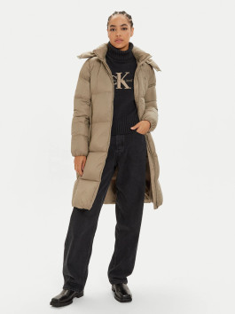 nahlad Calvin Klein dámska zelenohnedá bunda