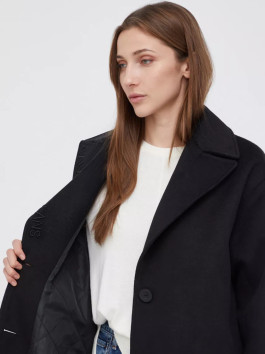 nahlad Calvin Klein dámsky čierny kabát