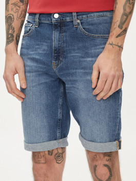 nahlad Calvin Klein pánske modré džínsové šortky