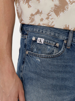 nahlad Calvin Klein pánske modré džínsové šortky