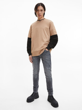 nahlad Calvin Klein pánske šedé džínsy
