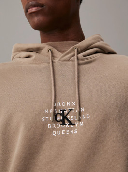nahlad Calvin Klein pánska hnedá mikina