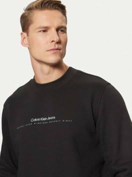 nahlad Calvin Klein pánska čierna mikina Minimal