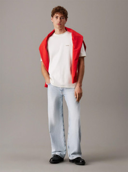 nahlad Calvin Klein pánske krémové tričko