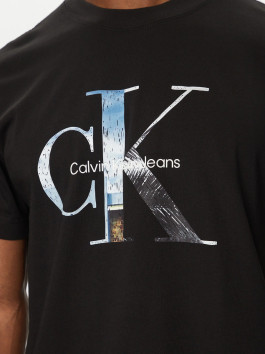 nahlad Calvin Klein pánske čierne tričko