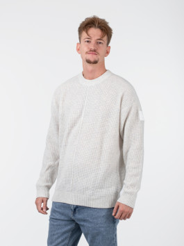 nahlad Calvin Klein pánsky svetlošedý sveter