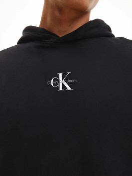 nahlad Calvin Klein pánska čierna mikina MICRO MONOLOGO