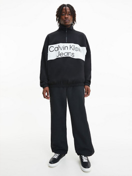 nahlad Calvin Klein pánska čierna mikina COLORBLOCK ZIP