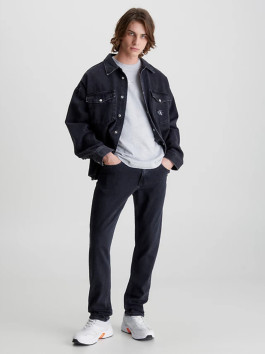 nahlad Calvin Klein pánske čierne džínsy AUTHENTIC STRAIGHT