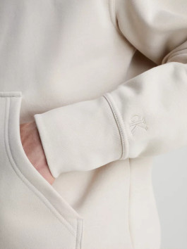 nahlad Calvin Klein pánska béžová mikina TRANSPARENT STRIPE LOGO
