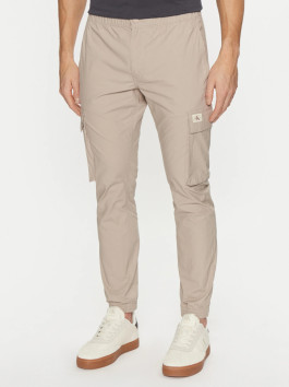 nahlad Calvin Klein pánske béžové cargo nohavice