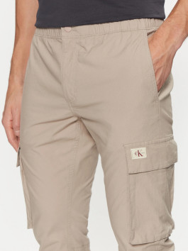 nahlad Calvin Klein pánske béžové cargo nohavice