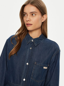 nahlad Calvin Klein dámske modré košeľové šaty
