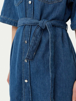 nahlad Calvin Klein dámske modré džínsové šaty