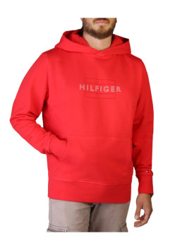 nahlad Tommy Hilfiger pánska červená mikina Linear