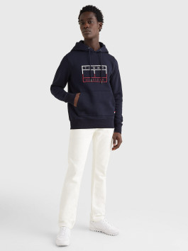 nahlad Pánska tmavomodrá mikina Flag od Tommy Hilfiger.