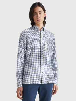 nahlad Tommy Hilfiger pánska modrá kockovaná košeľa