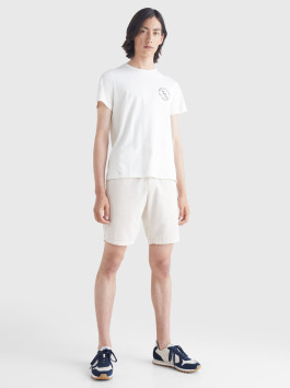 nahlad Tommy Hilfiger pánske biele tričko Circle