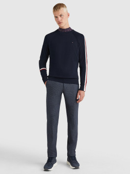 nahlad Tommy Hilfiger pánsky tmavomodrý sveter Global stripe