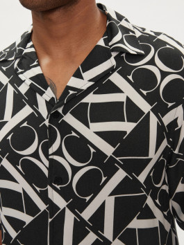 nahlad Calvin Klein pánska čiernobiela košeľa