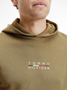 nahlad Tommy Hilfiger pánska khaki mikina Square logo