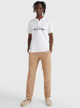 nahlad Tommy Hilfiger pánske biele polo Signature