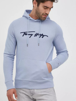 nahlad Tommy Hilfiger pánska svetlomodrá mikina Signature