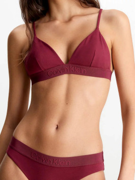 nahlad Calvin Klein dámska vínová plavková podprsenka