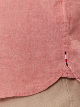 nahlad Tommy Hilfiger pánska ľanová ružová košeľa 