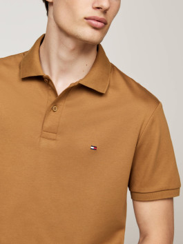 nahlad Tommy Hilfiger pánske hnedé polo tričko