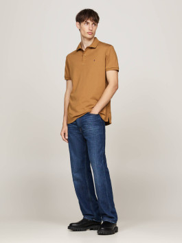 nahlad Tommy Hilfiger pánske hnedé polo tričko