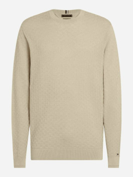 nahlad Tommy Hilfiger pánsky béžový sveter