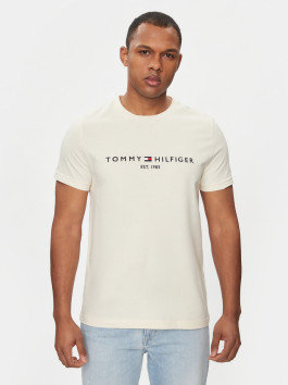 nahlad Tommy Hilfiger pánske krémové tričko Logo