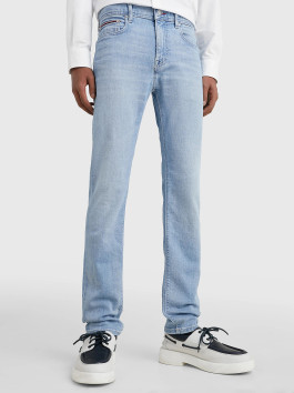 nahlad Tommy Hilfiger pánske modré džínsy Bleecker