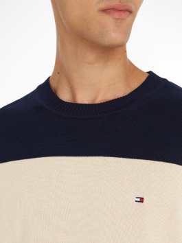nahlad Tommy Hilfiger pánsky viacfarebný sveter Colourblock