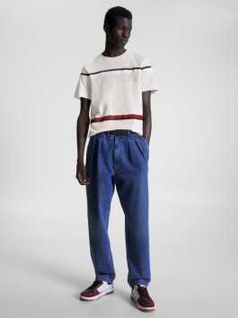 nahlad Tommy Hilfiger pánske krémové tričko