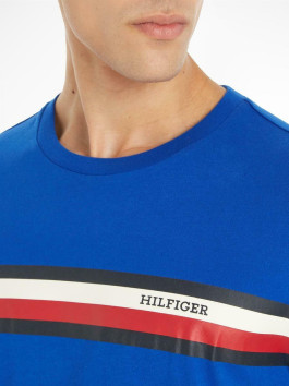 nahlad Tommy Hilfiger pánske modré tričko Monotype