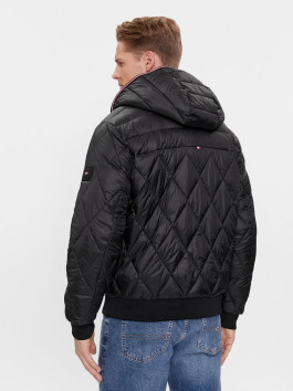 nahlad Tommy Hilfiger pánska čierna bunda