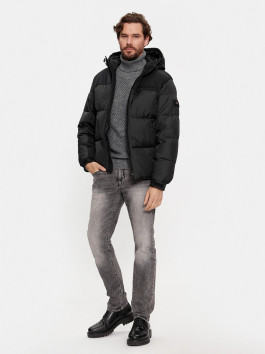 nahlad Tommy Hilfiger pánska čierna bunda