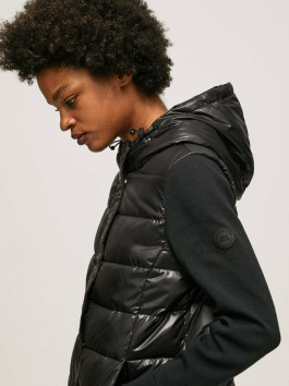 nahlad Pepe Jeans dámska čierna bunda RINNAS