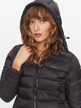 nahlad Pepe Jeans dámska čierna bunda