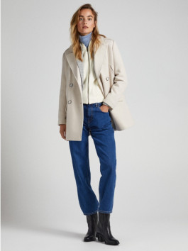 nahlad Pepe Jeans dámsky krémový kabát