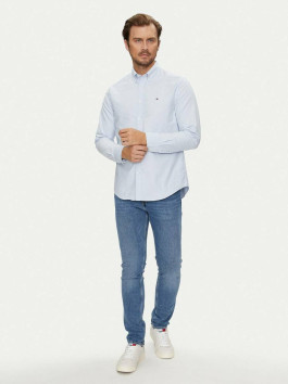 nahlad Tommy Hilfiger pánska svetlo modrá košeľa Solid