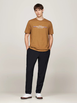 nahlad Tommy Hilfiger pánske hnedé tričko