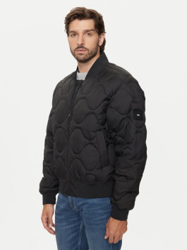 nahlad Tommy Hilfiger pánska čierna bunda Bomber