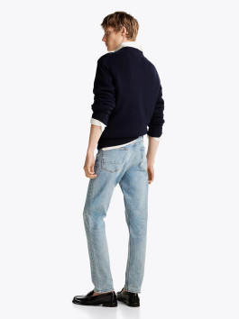 nahlad Tommy Hilfiger pánske modré džínsy