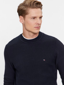 nahlad Tommy Hilfiger pánsky tmavomodrý sveter