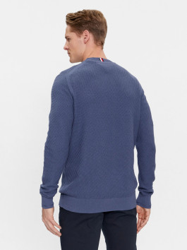 nahlad Tommy Hilfiger pánsky modrý sveter
